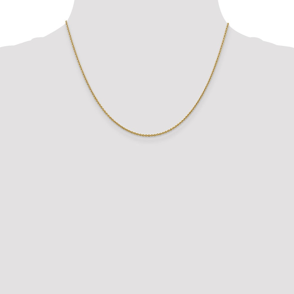 Buy Stylish 14K Gold Forzantine Cable Chain 18-Inch 1.4mm - Luxury Value!