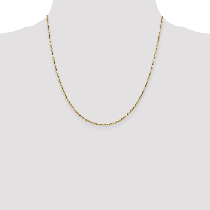 Buy 14K Gold 20-Inch Forzantine Cable Chain, 1.4mm - Stylish & Durable-4