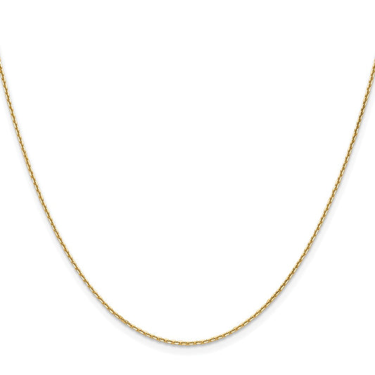 Buy Stylish 14K Gold 1.2mm Diamond Cut Cable Chain - Luxury & Quality Design