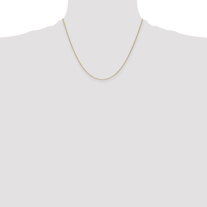 Buy Stylish 14K Gold 1.2mm Diamond Cut Cable Chain - Luxury You Can Afford-4