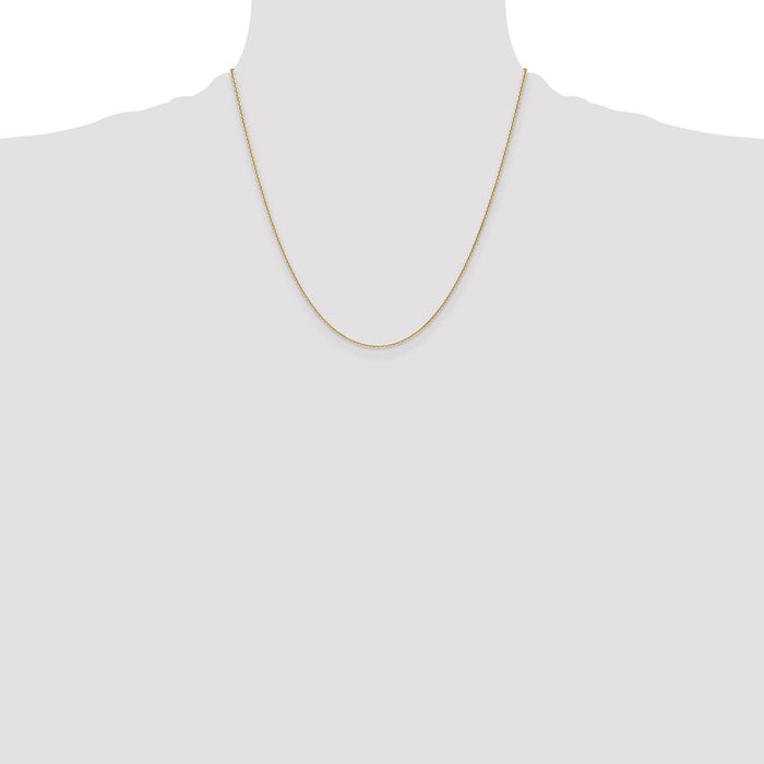 Shop Stylish 14K Gold 1.2mm Diamond Cut Cable Chain - Affordable Luxury Jewelry-4