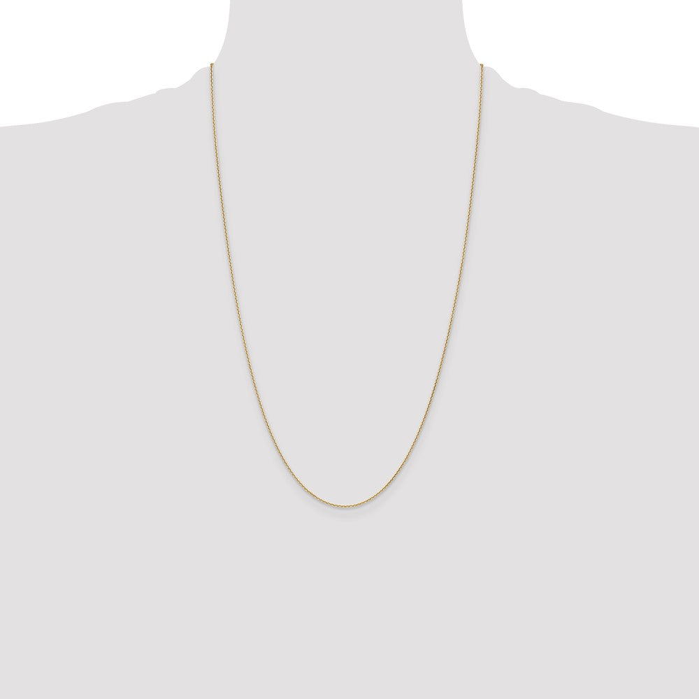 High-Quality 14K Gold 1.2mm Diamond Cut Cable Chain - Stylish & Affordable!