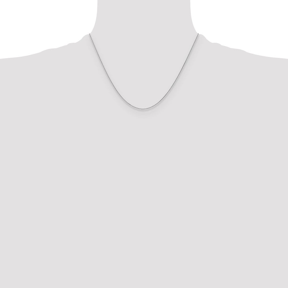Shop 14K White Gold 1.2mm Diamond Cut Cable Chain - Stylish & Affordable Elegance