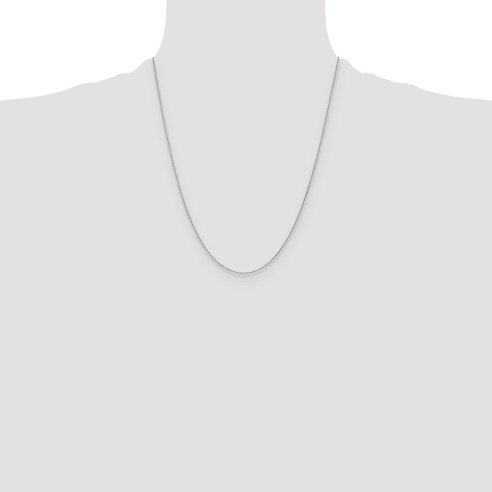 Buy 14K White Gold 1.2mm Diamond Cut Cable Chain - Stylish & Affordable Luxury!