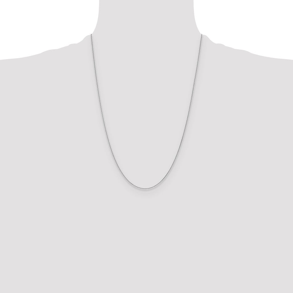 Exclusive 14K White Gold 1.2mm Diamond Cut Cable Chain - Stylish Luxury Value