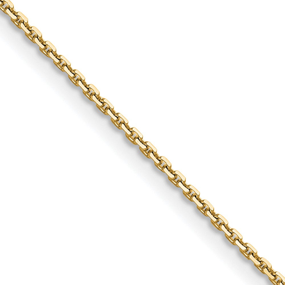 Shop Stylish 14K Gold 1.2mm Diamond Cut Cable Chain - Affordable Luxury Jewelry