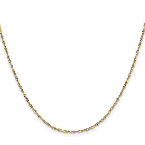 1.4mm Singapore Chain in 14K Yellow Gold - Style GR1-1007329