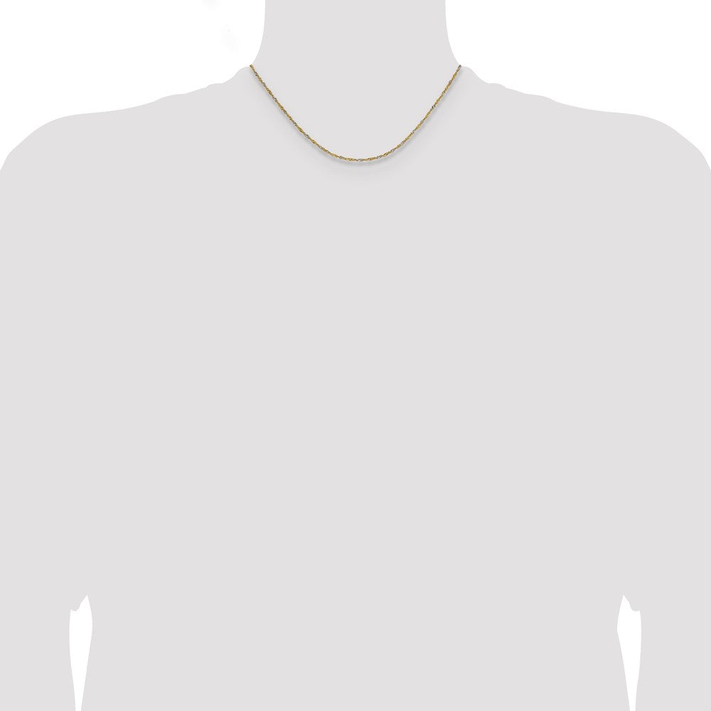 Buy 1.4mm Singapore Chain in 14K Yellow Gold - Stylish & Affordable Luxury