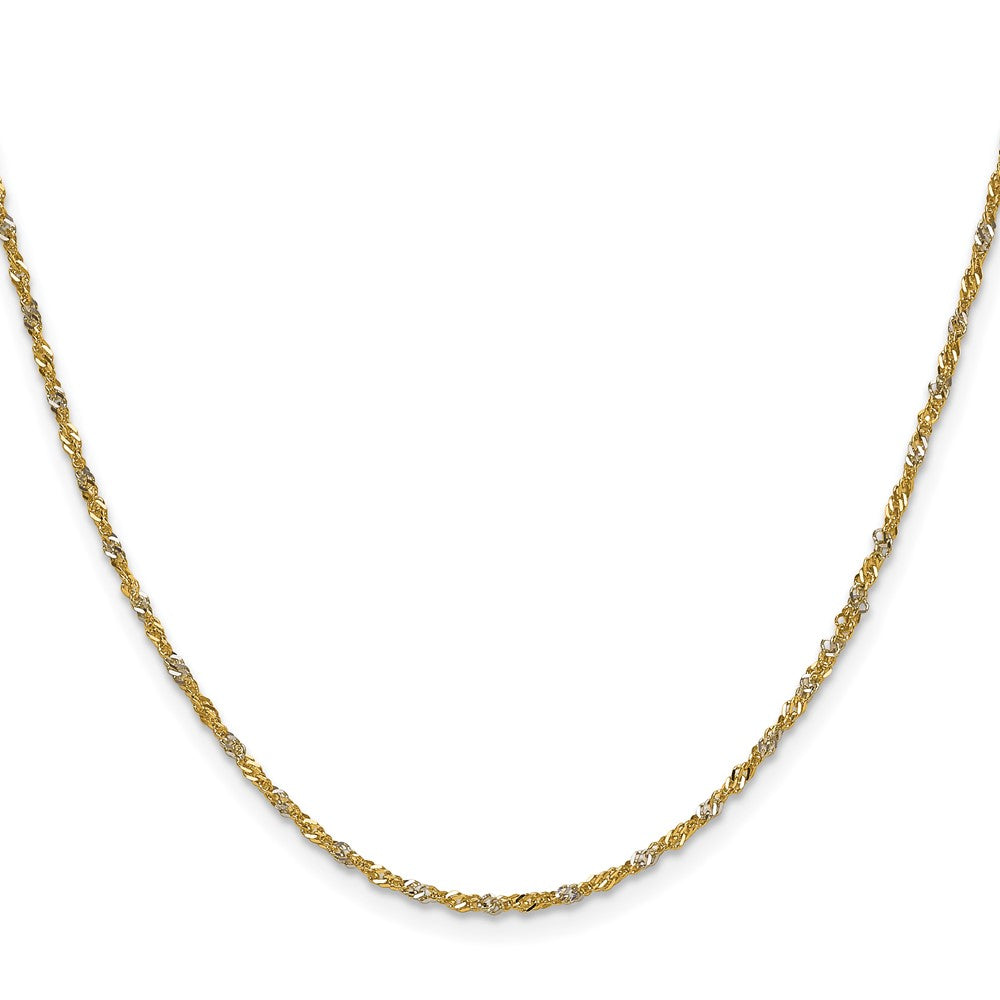 Shop Stylish 1.65mm Singapore Chain in 14K Yellow Gold - Luxury Look, Great Value