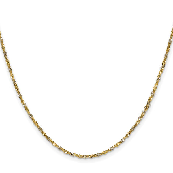 1.65mm Singapore Chain in 14K Yellow Gold - Style GR1-1017403