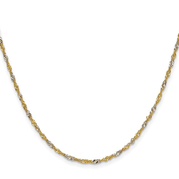 1.9mm Singapore Chain in 14K Yellow Gold - Style GR1-1007333