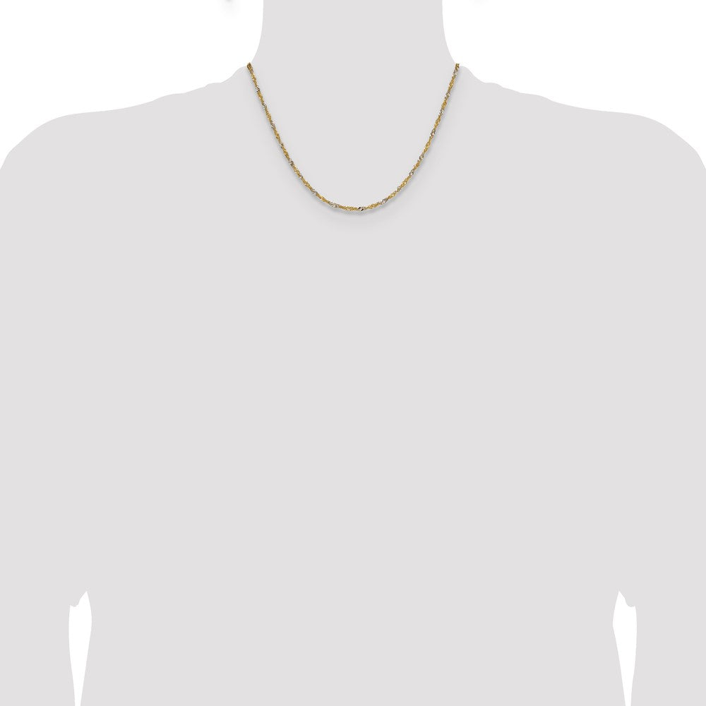 Shop 1.9mm Singapore Chain in 14K Yellow Gold - Stylish & Durable Design!