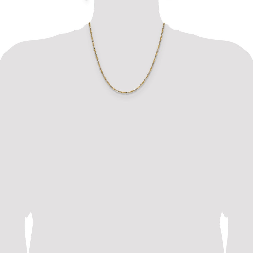 Buy 1.9mm 14K Yellow Gold Singapore Chain - Stylish & Affordable Luxury!