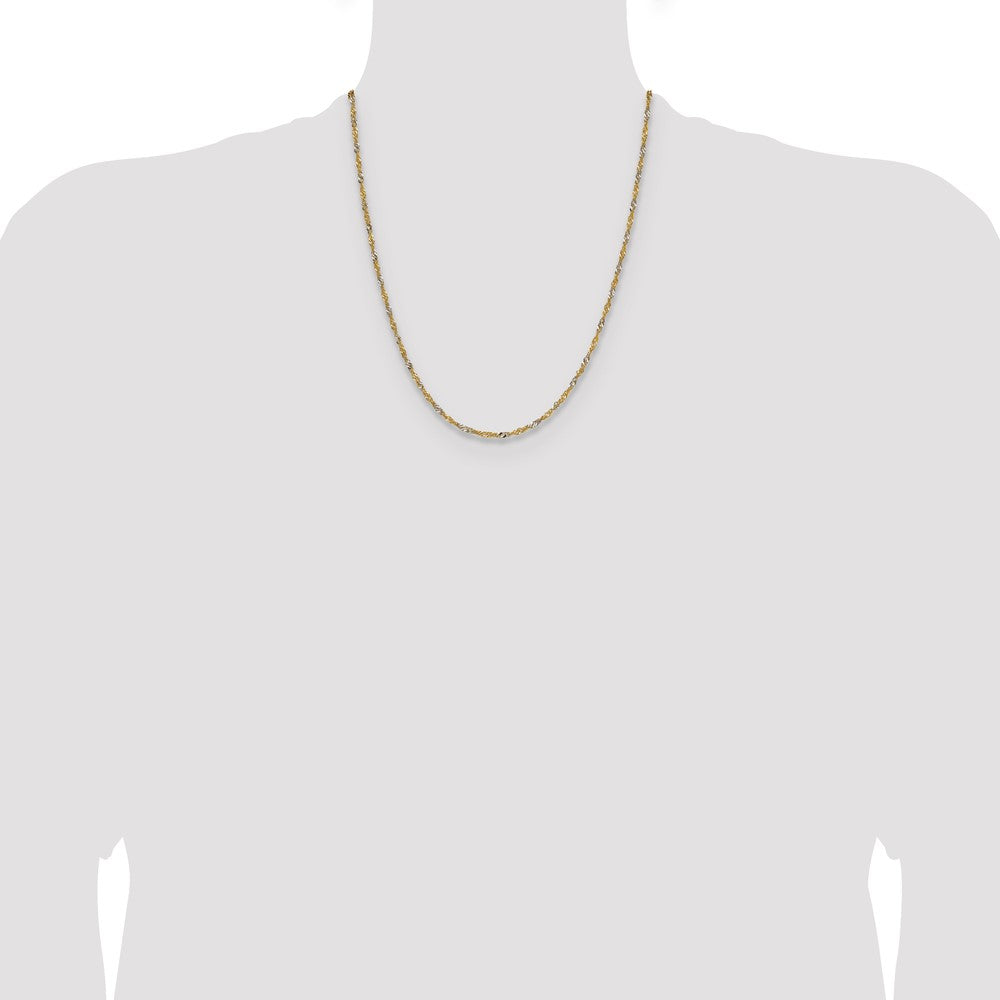 Shop 1.9mm Singapore Chain in 14K Yellow Gold - Stylish & Affordable Jewelry