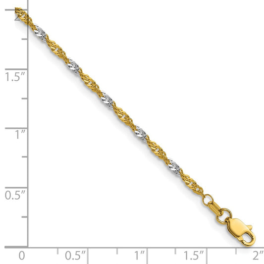 Shop Exclusive 1.9mm Singapore Chain in 14K Yellow Gold - Stylish Luxury!