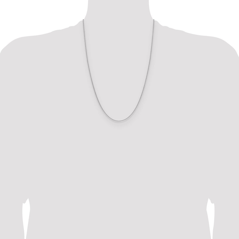 Buy Stylish 14K White Gold 1.5mm Cable Chain - Affordable Luxury Jewelry