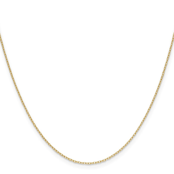 14K Gold 0.8mm Forzantine Cable Chain - Style GR1-1017309