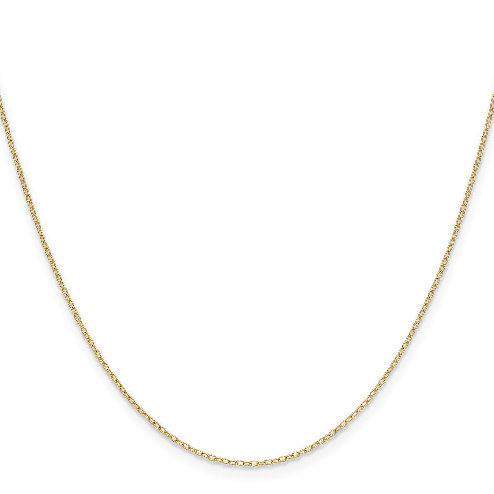 Shop Stylish 14K Gold Forzantine Cable Chain - 0.8mm, Affordable Luxury!