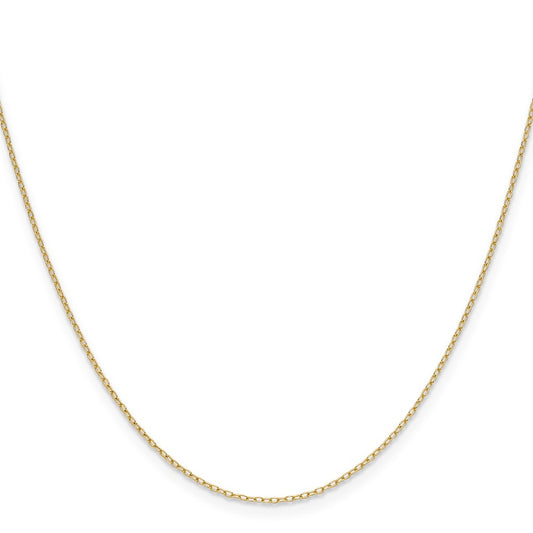 Shop Stylish 14K Gold Forzantine Cable Chain - 0.8mm, Affordable Luxury!