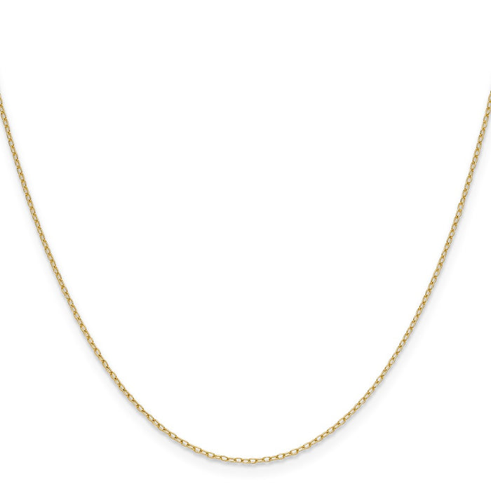 Shop Stylish 14K Gold Forzantine Cable Chain - 0.8mm, Affordable Luxury!-2
