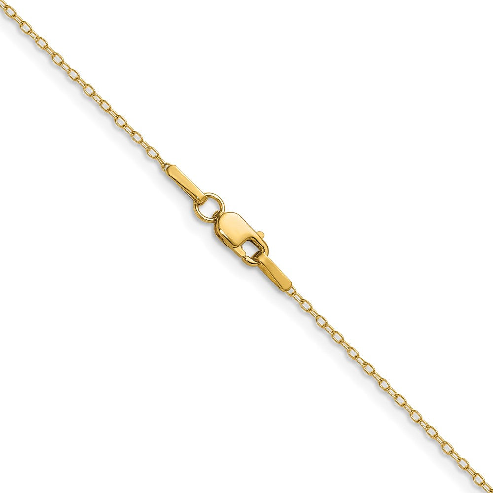 Shop Stylish 14K Gold Forzantine Cable Chain - 0.8mm, Affordable Luxury!
