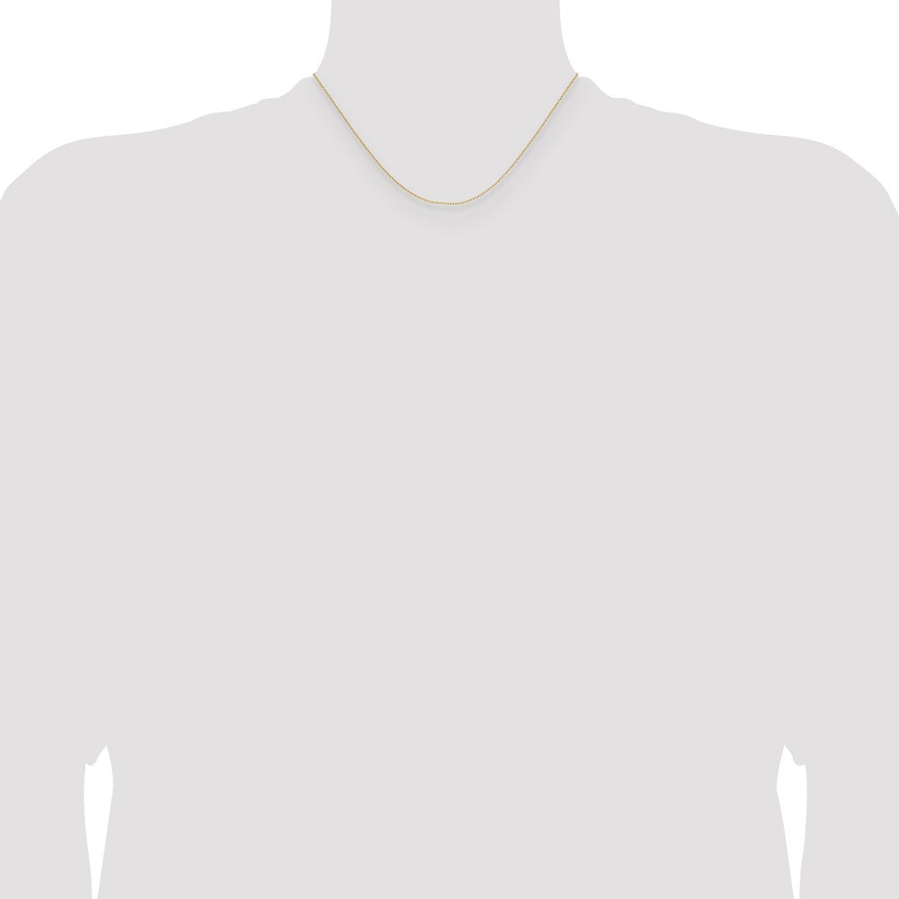Shop Stylish 14K Gold Forzantine Cable Chain - 0.8mm, Affordable Luxury!