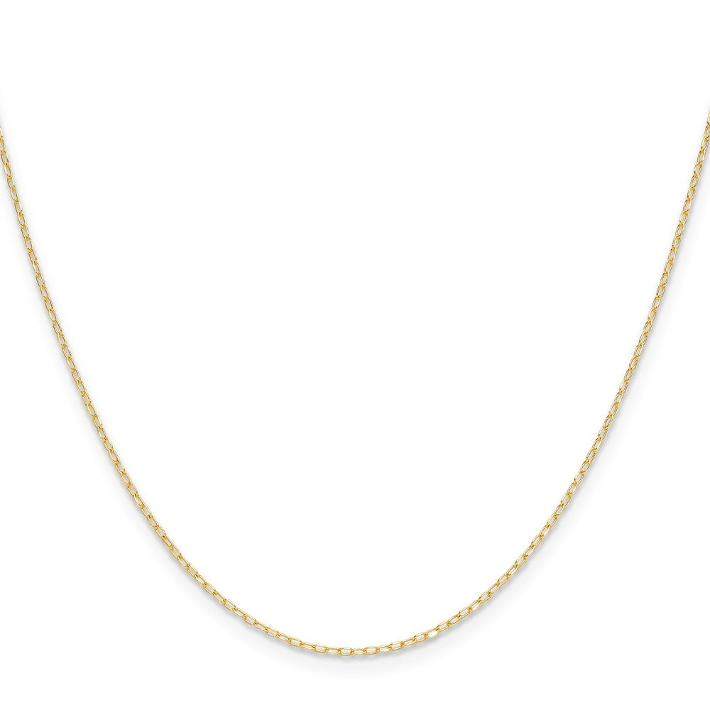 Shop 14K Gold 0.8mm Diamond Cut Forzantine Cable Chain - Affordable Luxury!