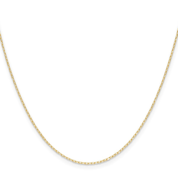 14K Gold 0.8mm Diamond Cut Forzantine Cable Chain - Style GR1-1017329