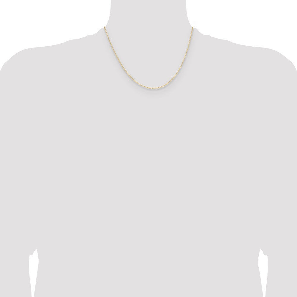 Buy Stylish 14K Gold 0.8mm Diamond Cut Forzantine Cable Chain - Luxury Value
