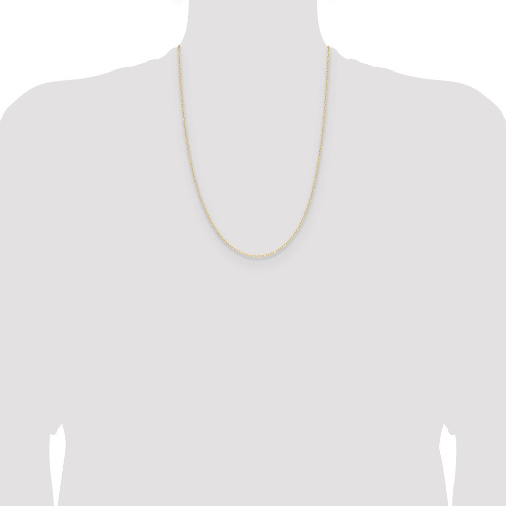 Buy Exclusive 14K Gold 0.8mm Diamond Cut Forzantine Cable Chain - Stylish Value!