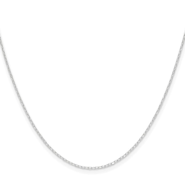 14K White Gold 0.8mm Diamond Cut Forzantine Cable Chain - Style GR1-1017356