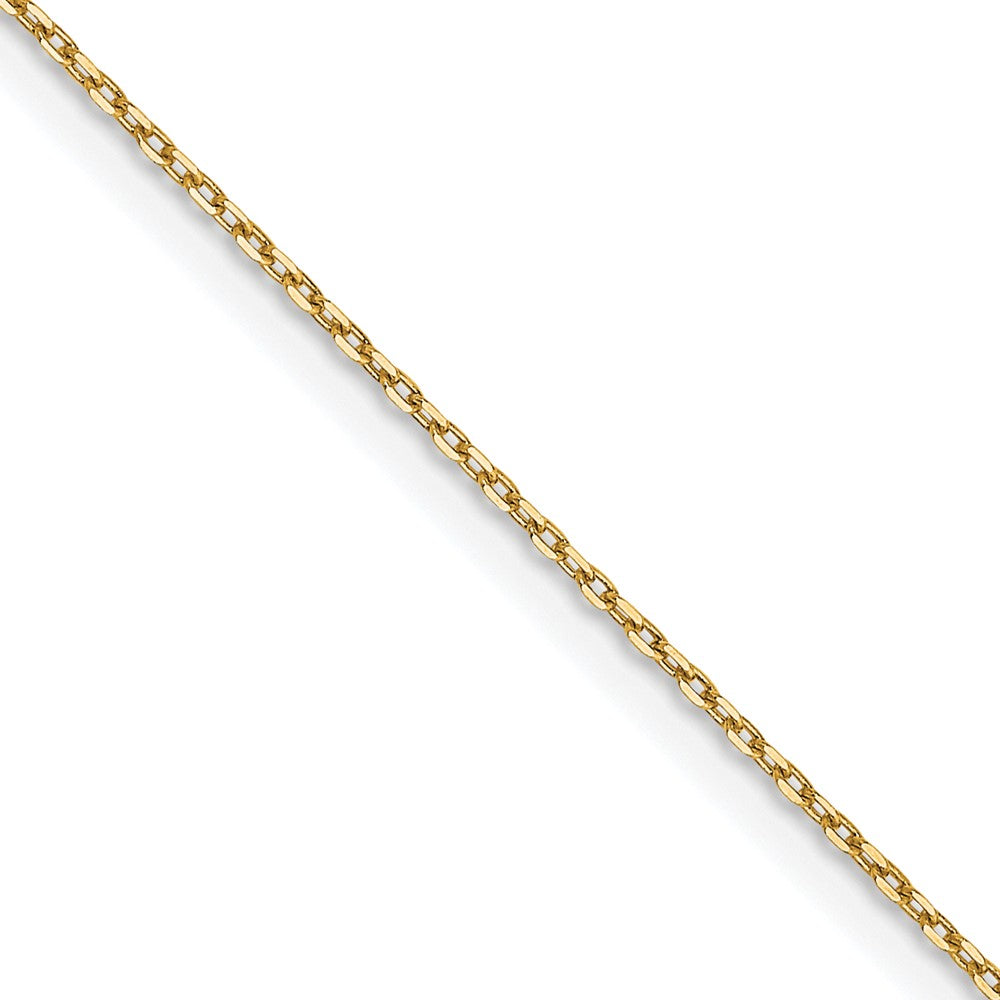 Buy Stylish 14K Gold 0.8mm Diamond Cut Forzantine Cable Chain - Luxury Value