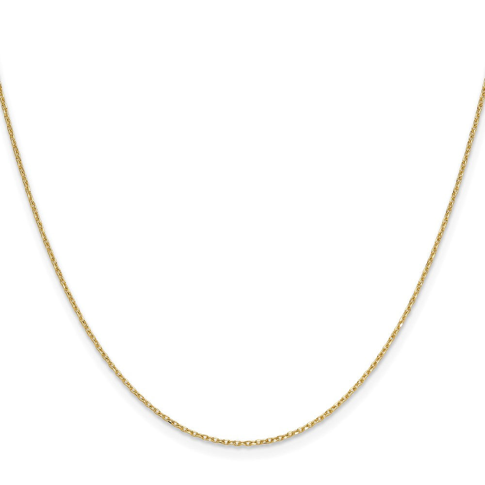 Buy Stylish 14K Gold 1.0mm Diamond Cut Forzantine Cable Chain - Luxury Value