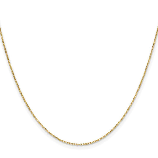 Buy Stylish 14K Gold 1.0mm Diamond Cut Forzantine Cable Chain - Luxury Value