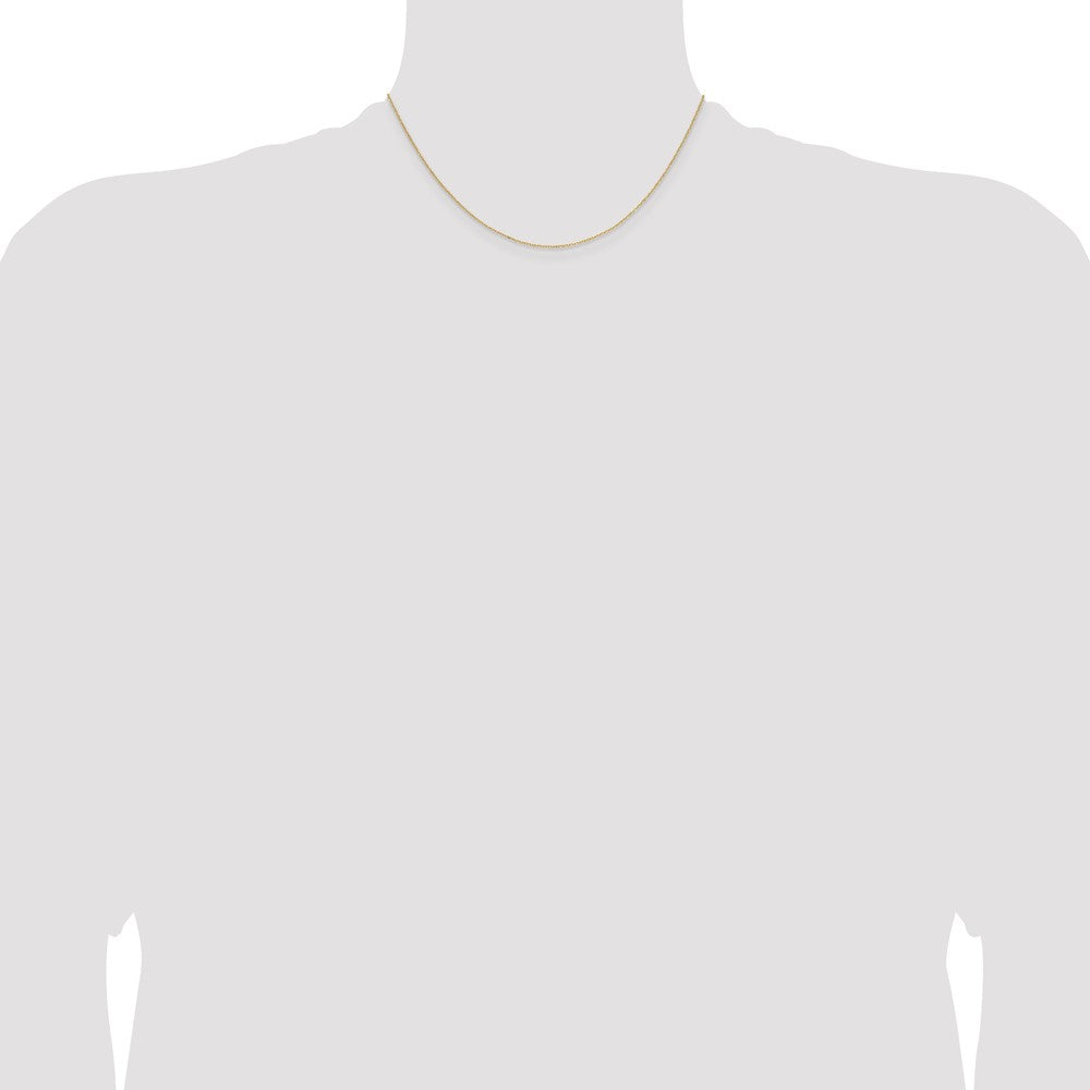 Shop 14K Gold 1.0mm Double/Curved Forzantine Cable Chain - Stylish Luxury!