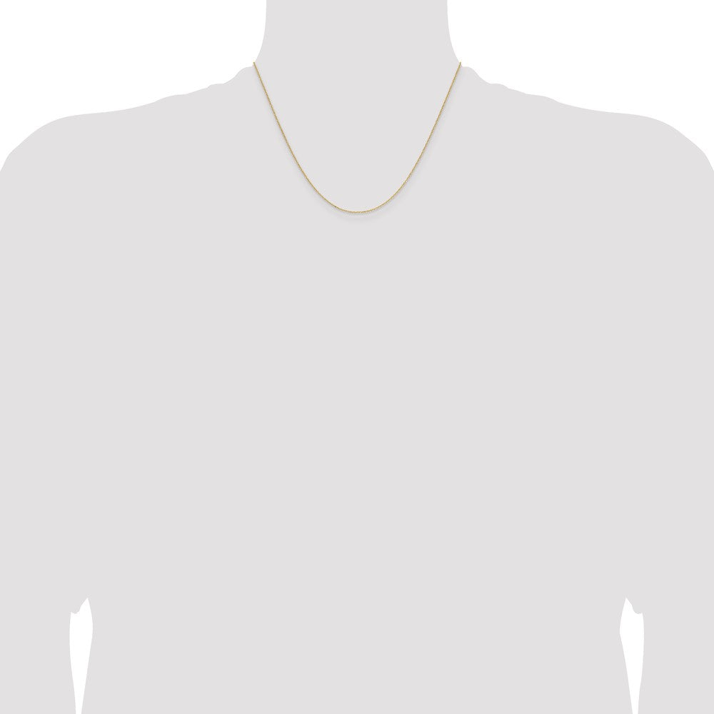 Buy 14K Gold 1.0mm Diamond Cut Forzantine Cable Chain - Stylish Luxury Value!