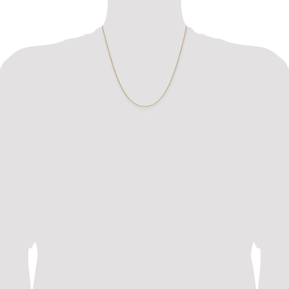 Buy Stylish 14K Gold 1.0mm Diamond Cut Forzantine Cable Chain - Luxury Value!