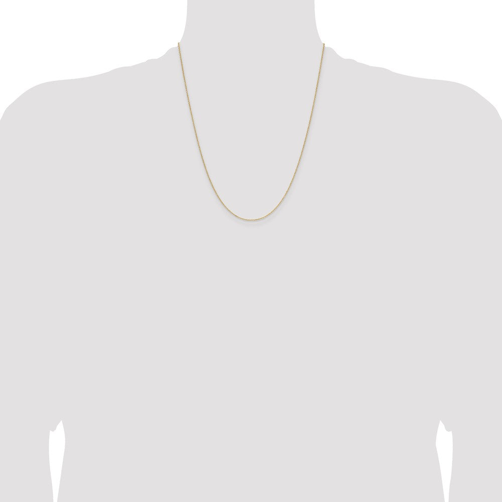 Buy Stylish 14K Gold 1.0mm Diamond Cut Forzantine Cable Chain - Luxury Value