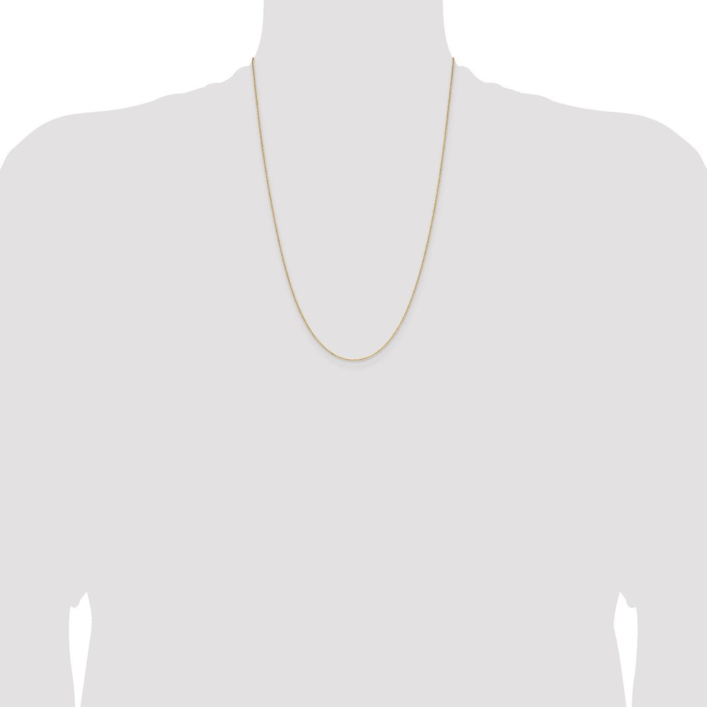 Shop Stylish 14K Gold 1.0mm Diamond Cut Forzantine Cable Chain - Value Accessory