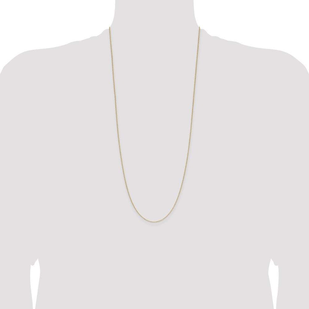 Shop Stylish 14K Gold Diamond Cut Forzantine Cable Chain - 1.0mm Luxury