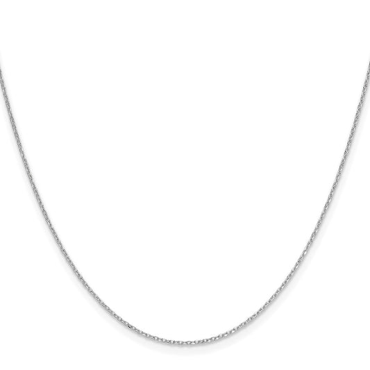 Shop 14K White Gold 1.0mm Diamond Cut Forzantine Chain - Stylish Value!