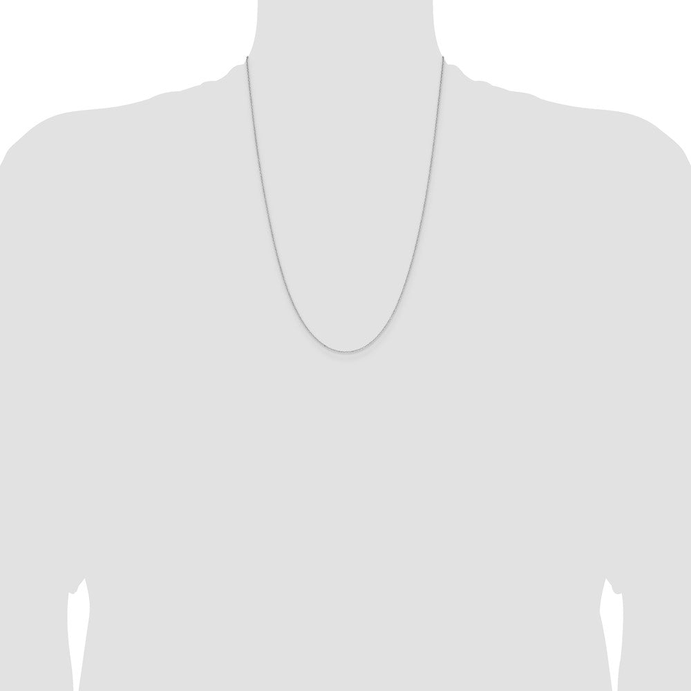 Shop 14K White Gold 1.0mm Diamond Cut Forzantine Chain - Stylish Value!