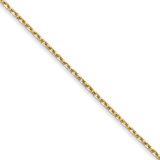 Buy Stylish 14K Gold 1.0mm Diamond Cut Forzantine Cable Chain - Luxury Value