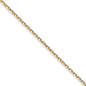 Buy 14K Gold 1.0mm Diamond Cut Forzantine Cable Chain - Stylish Luxury Value!-2