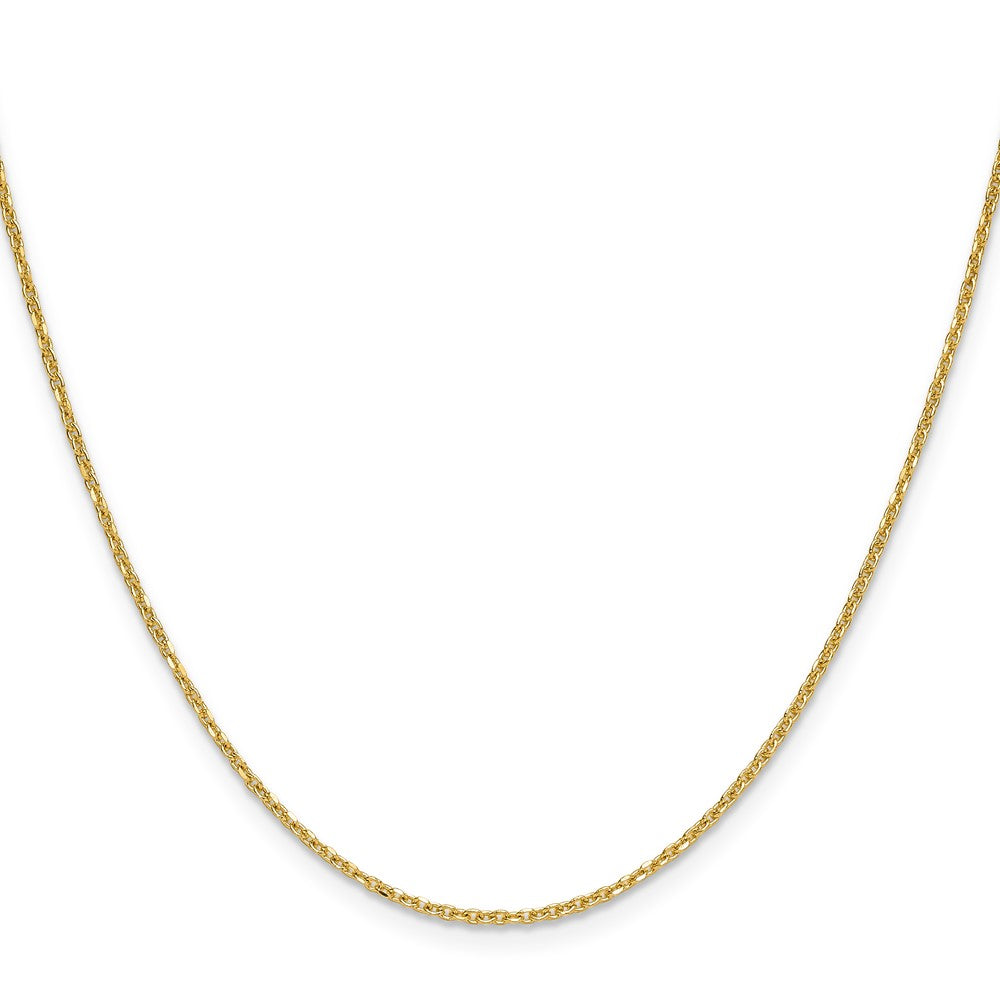 Buy Stylish 14K Gold 1.4mm Diamond Cut Forzantine Cable Chain - Luxury Value