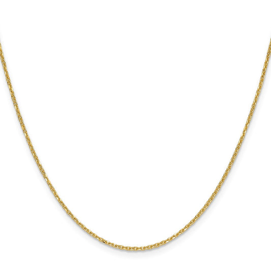 Buy Stylish 14K Gold 1.4mm Diamond Cut Forzantine Cable Chain - Luxury Value