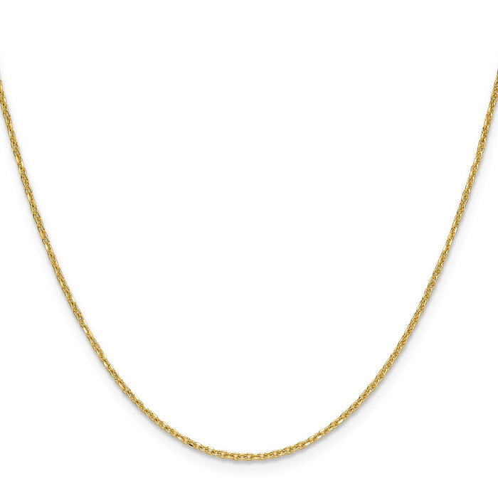 Buy Stylish 14K Gold 1.4mm Diamond Cut Forzantine Cable Chain - Luxury Value-2