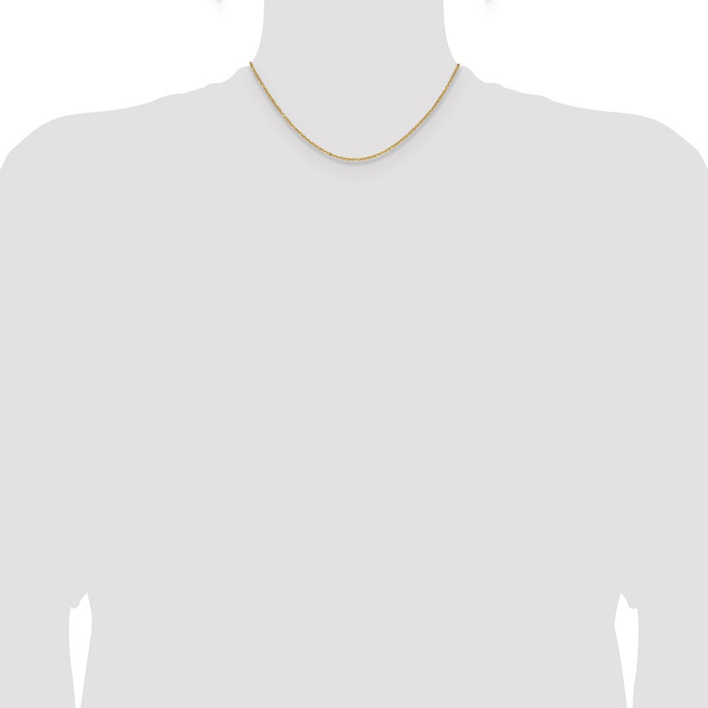 Buy Stylish 14K Gold 1.4mm Diamond Cut Forzantine Cable Chain - Luxury Value