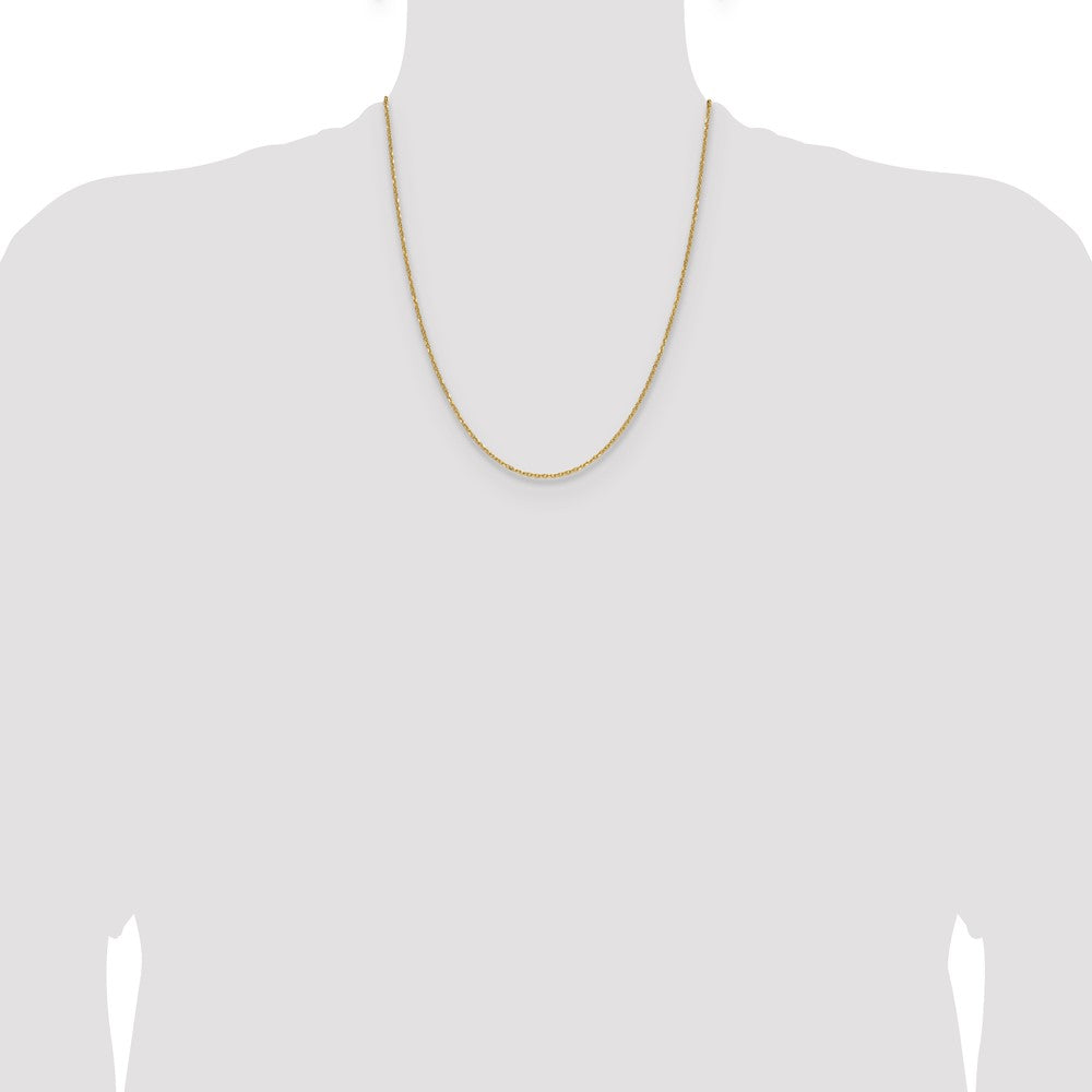 Buy Stylish 14K Gold 1.4mm Diamond Cut Forzantine Cable Chain - Luxury Value