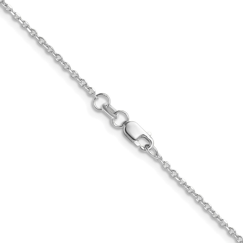 Buy 14K White Gold 1.4mm Diamond Cut Forzantine Cable Chain - Stylish Value!